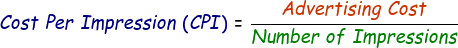 Cost Per Impression Formula