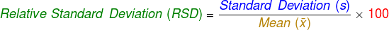 Relative Standard Deviation Calculator Calculator swiftutors